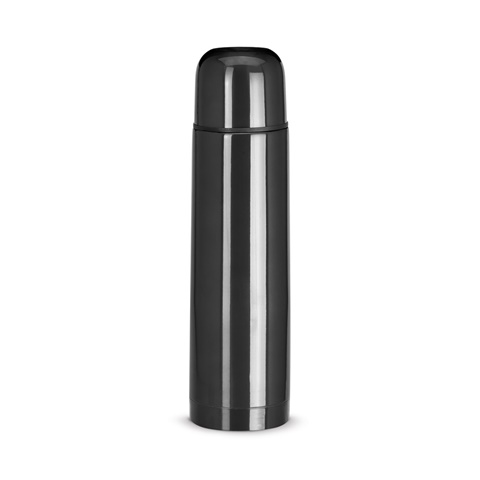 černá LUKA. 500 ml termoska z nerezové oceli, černá