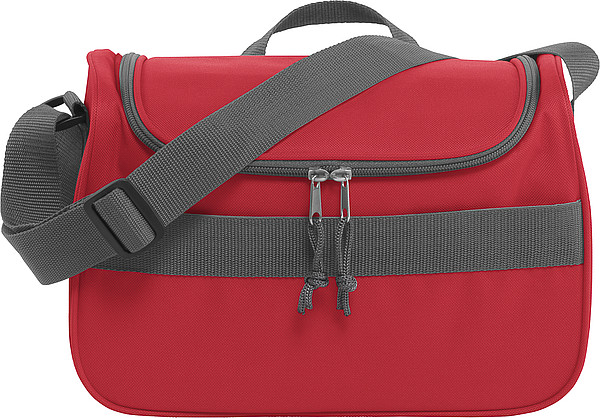 LUSAMBO Chladící taška s přední kapsou na suchý zip, červená