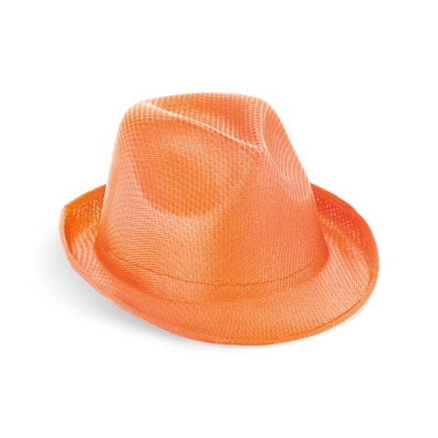 oranžová MANOLO. PP klobouk, oranžová