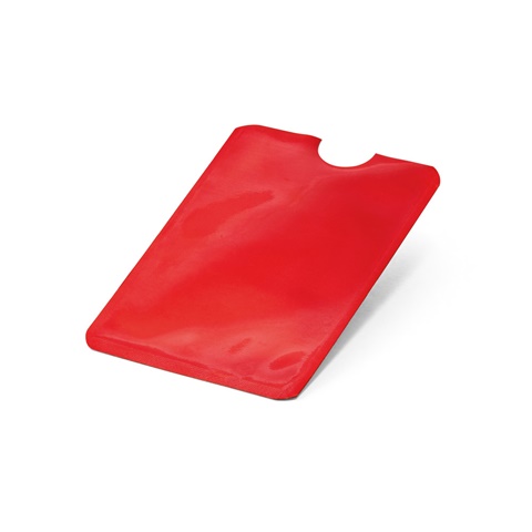 červená MEITNER. Hliníkový držák na karty s RFID blokováním, červená