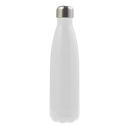 MERCIA Jednostěnná láhev na vodu, objem 650 ml, bílá