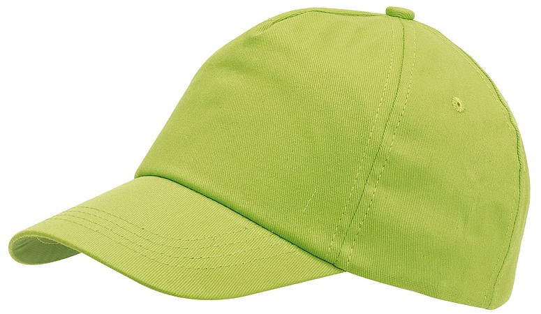 MESINA Pětipanelová čepice, světle zelená