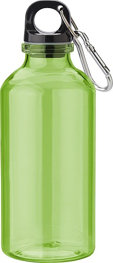 MIGGU Průhledná láhev na vodu z RPET, 400 ml, zelená