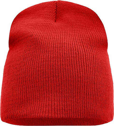 MILAZZA Zimní dvojitě pletená čepice, červená