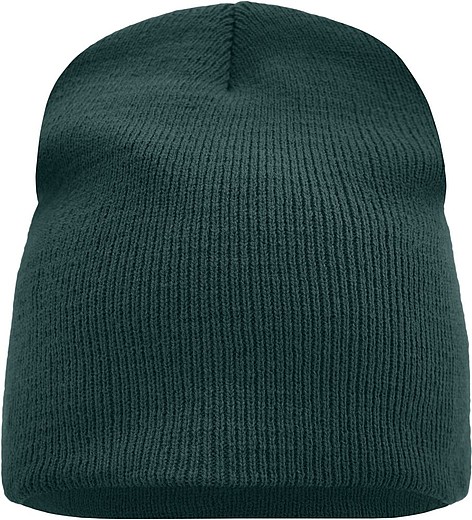 MILAZZA Zimní dvojitě pletená čepice, tmavě zelená