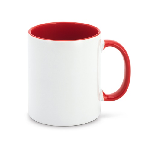 červená MOCHA. Keramický hrnek ideální pro sublimaci, červená