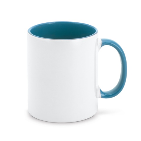 světle modrá MOCHA. Keramický hrnek ideální pro sublimaci, světle modrá