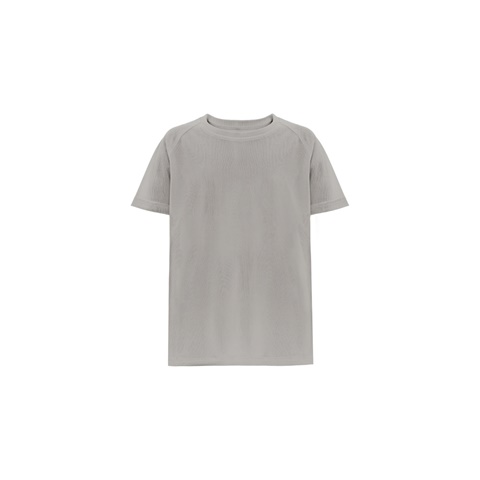 světle šedá MOVE KIDS. Technické polyesterové tričko s krátkým rukávem pro děti, světle šedá, 10