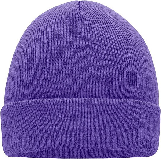 MUIRO Zimní pletená čepice, fialová