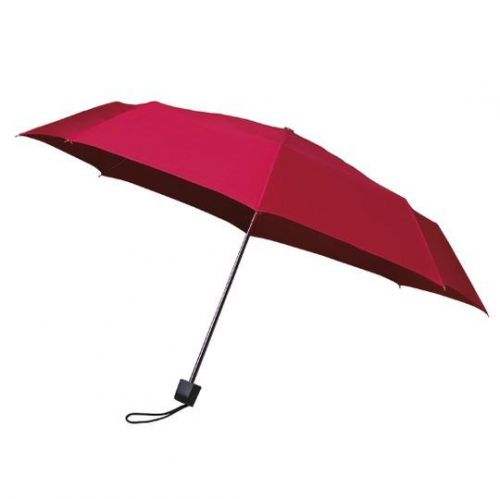 MUNCH Skládací deštník s černou konstrukcí, červená
