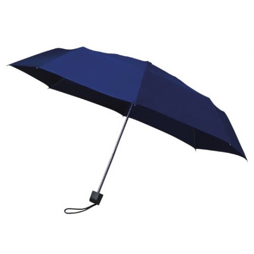 MUNCH Skládací deštník s černou konstrukcí, tmavě modrá