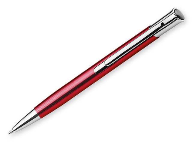 OLAF kovové kuličkové pero, modrá náplň, Červená