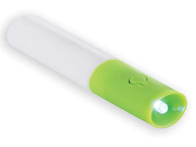 OLSON plastová 2 LED svítilna, Světle zelená