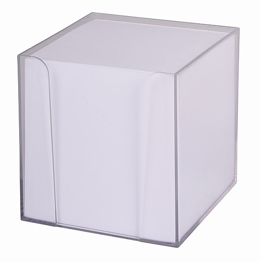 OMITARA Plastová krabička s lístky na poznámky, transparentní