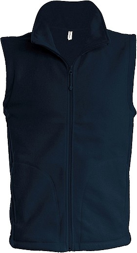 Pánská mikrofleecová vesta Kariban fleece vest men, námořní modrá, vel. S