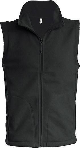 Pánská mikrofleecová vesta Kariban fleece vest men, tmavě šedá, vel. L