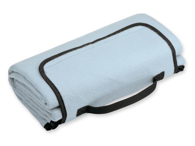 PAT cestovní fleecová deka, spodní strana voděodolná, 160 g/m2, Vodově modrá