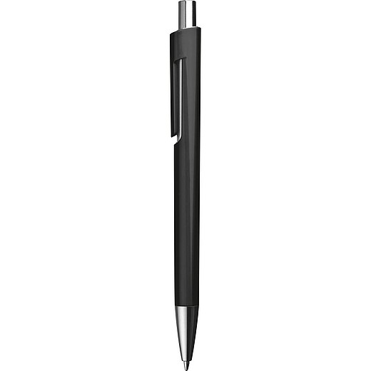 PEXO Plastové kuličkové pero, modrá náplň, černé