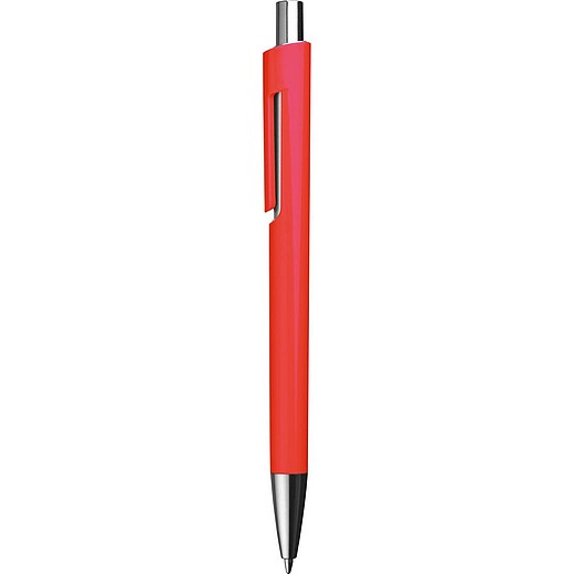PEXO Plastové kuličkové pero, modrá náplň, červené
