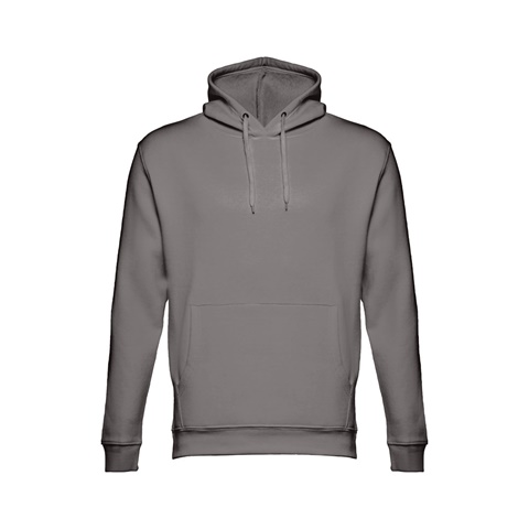šedá PHOENIX. Mikina (unisex) s kapucí z bavlny a polyesteru, šedá, L