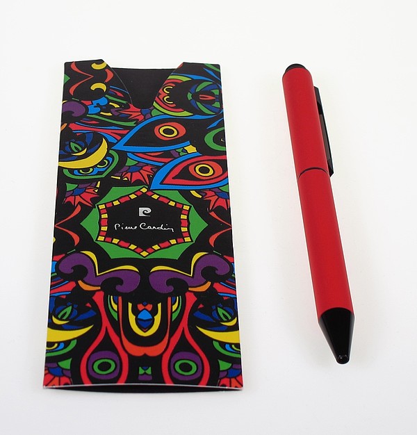 PIERRE CARDIN CELEBRATION Kovové kuličkové pero se stylusem, červené