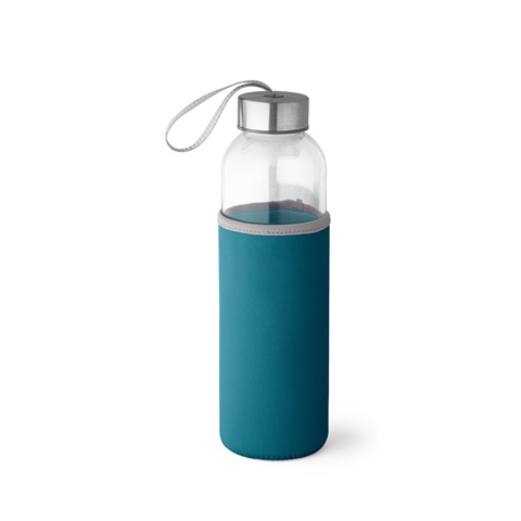 modrá RAISE. Sportovní láhev ze skla a nerezové oceli 520 ml, modrá