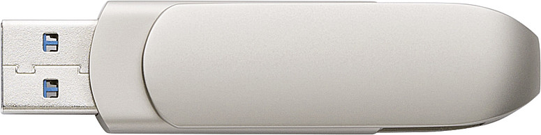 RAZAN Otočný USB 3.0 s USB-C, 64 GB, stříbrná