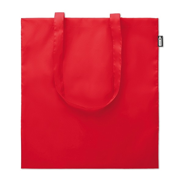 REYNA Ekologická nákupní taška s dlouhými uchy, z recyklovaných PET lahví, červená