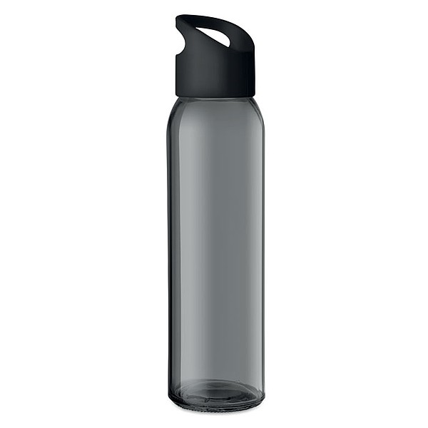 RIPUANA Skleněná láhev s plastovým uzávěrem, 470ml, černá