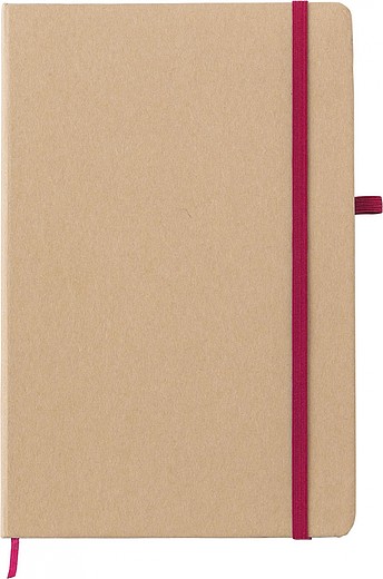 RODRIGEZ Zápisník A5 linkovaný, 80 stran, papír z kamenného prachu, červený