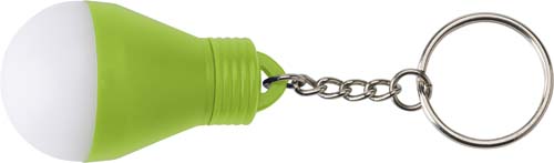 ROGAO Přívěšek na klíče ve tvaru žárovky, svítící, zelená