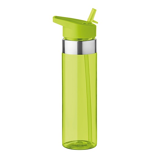 SAHRA Tritanová láhev na pití se silikonový kroužkem, 650 ml, zelená