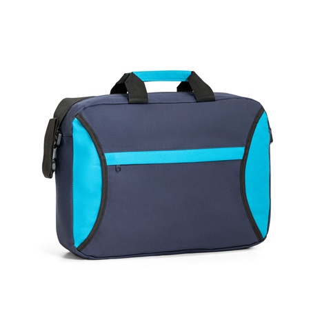 modrá SEOUL. Kongresová složka polyester 600D, modrá