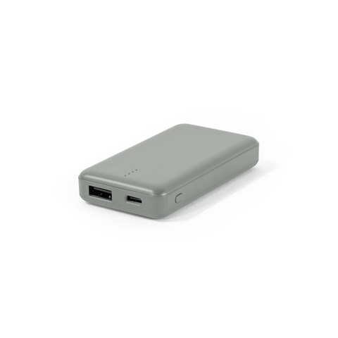 šedá SHERYL. Powerbanka 4 000 mAh ve recyklovaného ABS (100% rABS), šedá