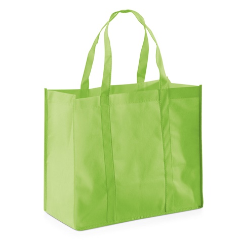 světle zelená SHOPPER. Taška z netkané textilie (80 g/m²), světle zelená