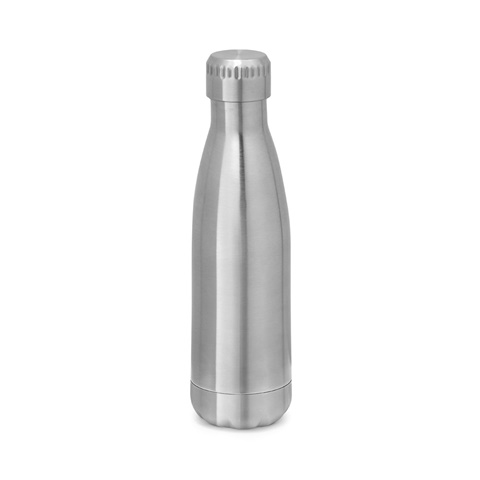 Saténově stříbrná SHOW. 510 ml láhev z nerezové oceli, saténově stříbrná