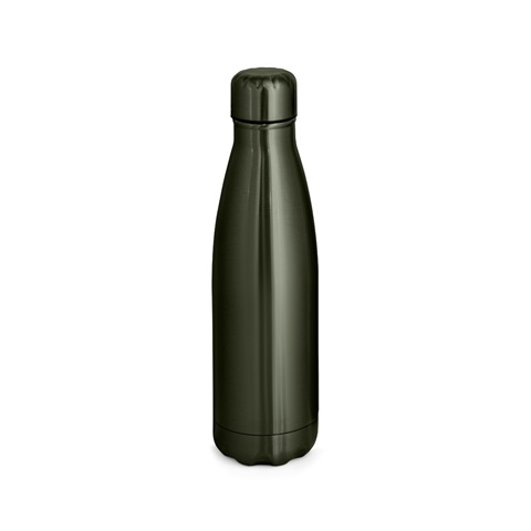 Ocelově šedá SHOW METALLIC. Láhev z nerezové oceli s matným kovovým povrchem 510 ml, ocelově šedá