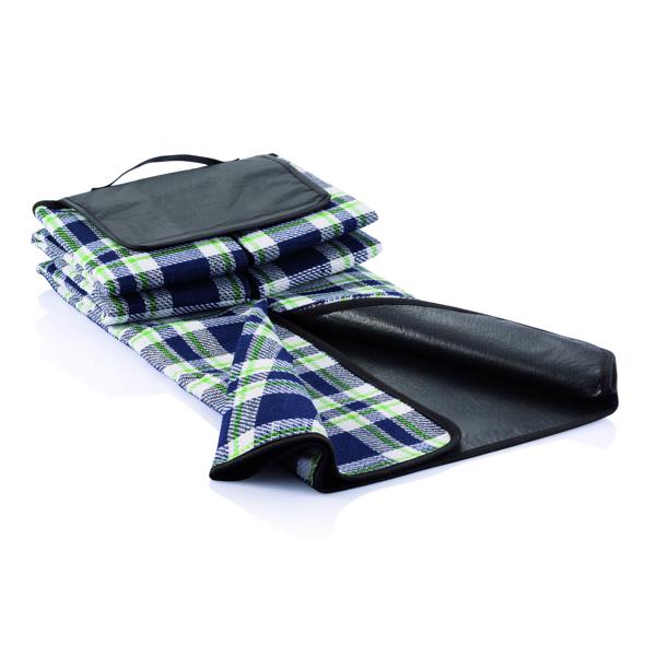 TAMPINA Pikniková deka v tradičním stylu, modrobílá