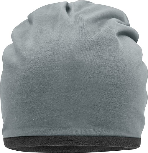 TARIOLA Zimní čepice s fleecovou podšívkou, šedý melír