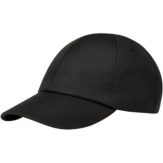 TERMINI Šestipanelová čepice s cool fit úpravou, černá