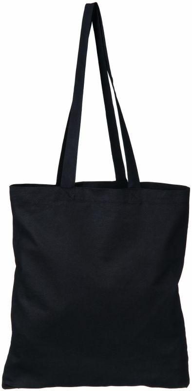 TOMAN Bavlněná nákupní taška, černá