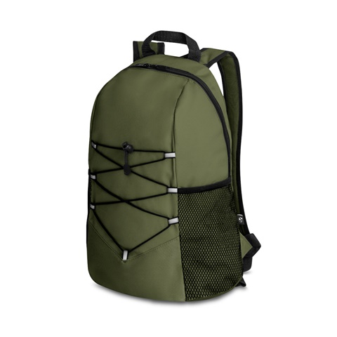 tmavě zelená TURIM. Batoh recyklovaný polyester 600D, tmavě zelená