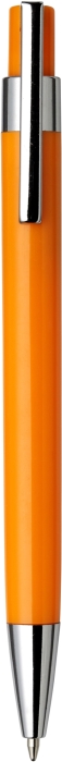 VALTR Plastové kuličkové pero s kovovým klipem, černá náplň, oranžové