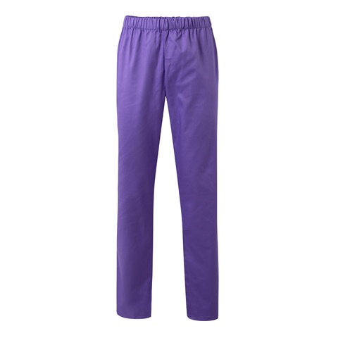 Lila VL APHRODITE. Keprové kalhoty (190 g/m²) z bavlny (35 %) a polyesteru (65 %), lila, 2XL