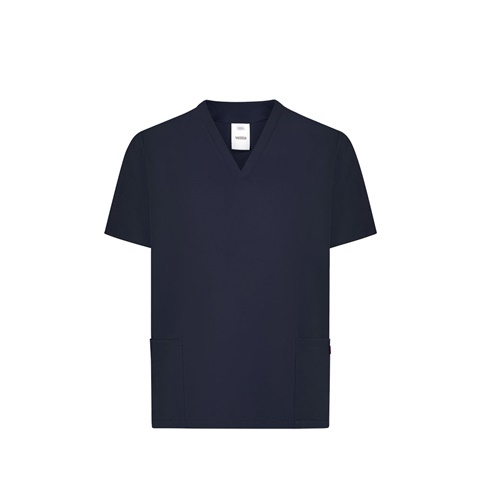 Námořnická modrá VL FLORA. Tunika s krátkými rukávy (140 g/m²) vyrobená ze 100 % mikrovlákna, námořnická modrá, 2XL