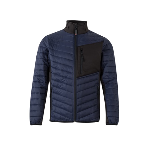 modrá VL RAIJIN. Vycpaná bunda (265 g/m²), z polyesteru (100 %), modrá, 2XL