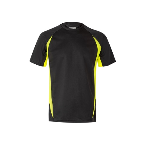 černá VL SLAYER. Dvoubarevné technické tričko z ptačí perspektivy (160 g/m²), z polyesteru (100 %), černá, 2XL