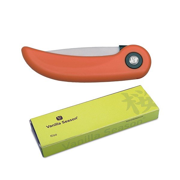 VS KISO Kuchyňský keramický nůž zavírací, oranžový