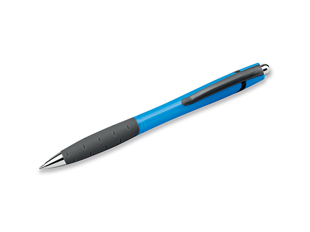 WAVE plastové kuličkové pero, modrá náplň, Světle modrá