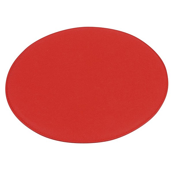 ZESETO Plstěný polštář k sezení, O35 cm, červená